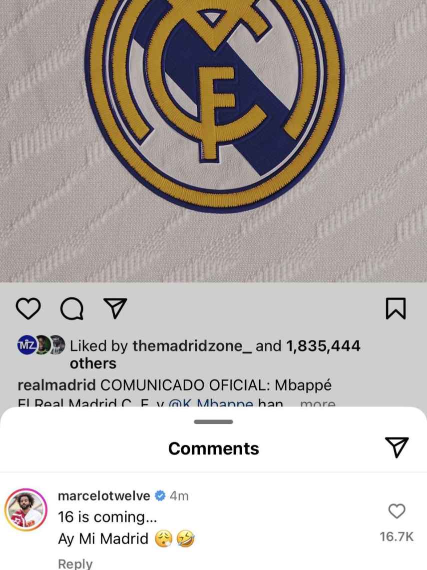 Marcelo se pronuncia sobre el fichaje de Mbappé.