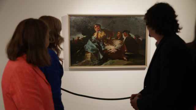Presentación de la obra 'La cita', de Goya, dentro de un proyecto del Museo del Prado y Telefónica