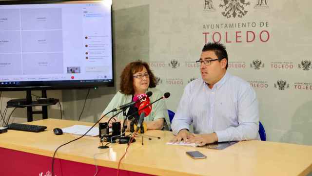 Los concejales Ana Pérez y José Vicente García-Toledano. Foto: Ayuntamiento de Toledo.