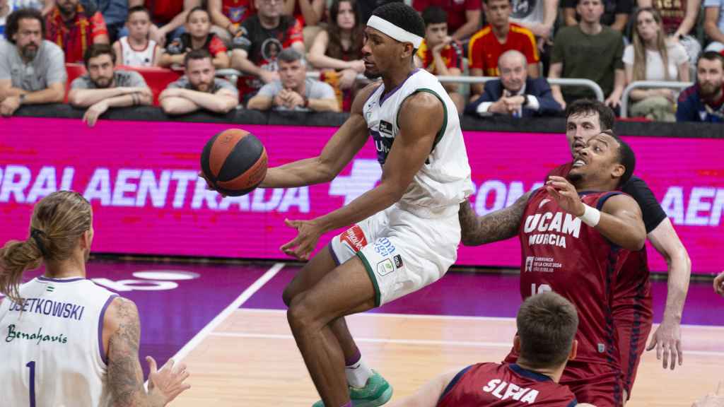 Kameron Taylor durante el UCAM Murcia vs. Unicaja de las semifinales de la ACB