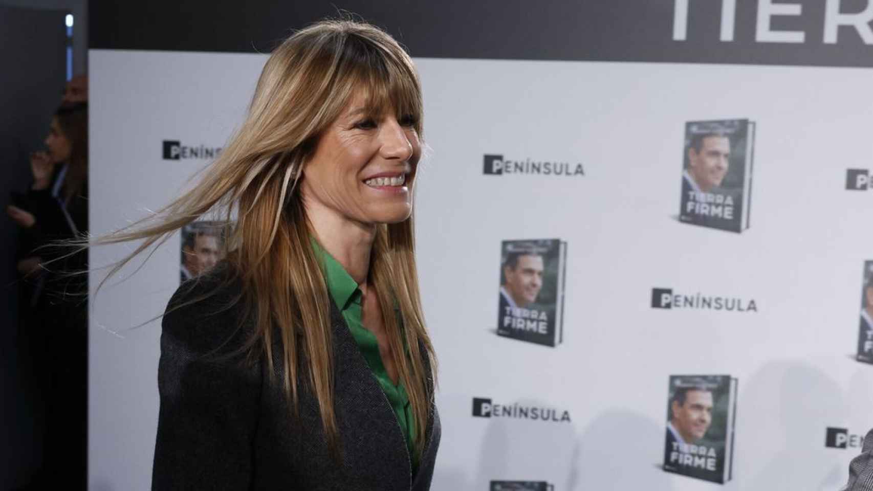 Begoña Gómez en la presentación del libro de Pedro Sánchez, 'Tierra firme'.