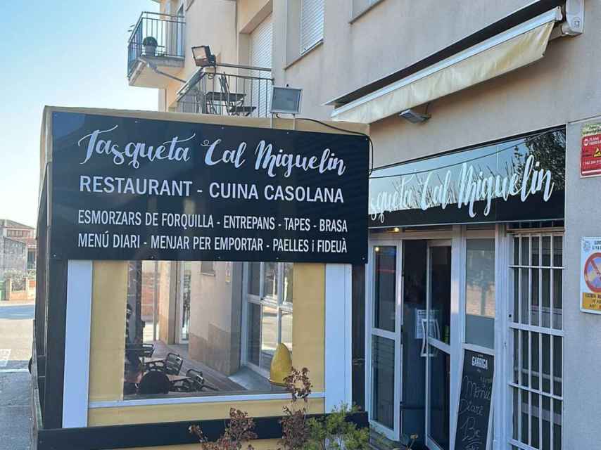 El exterior del restaurante Tasqueta Cal Miguelín de Barcelona.