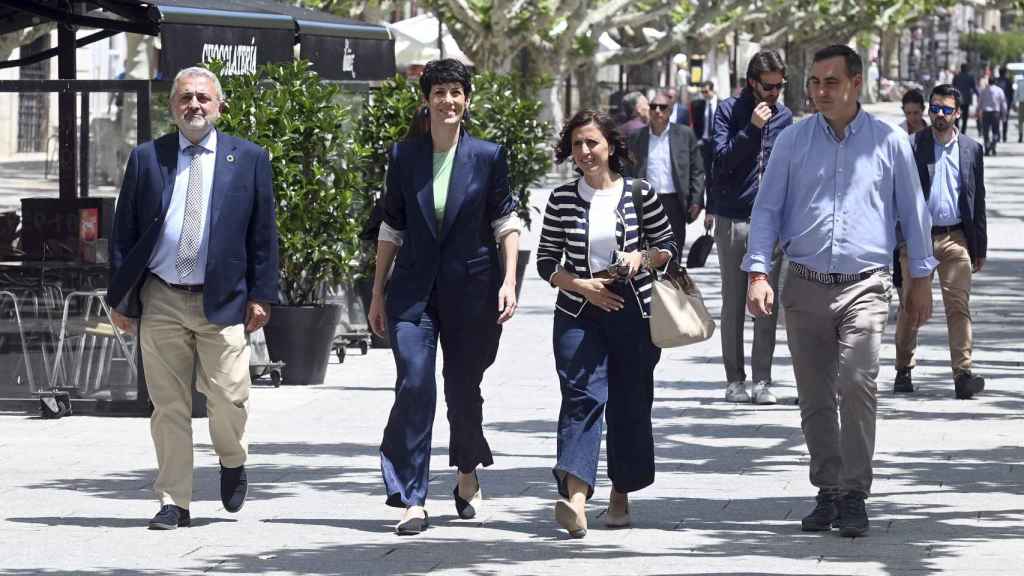 La ministra de Inclusión, Seguridad Social y Migraciones, Elma Saiz, durante su visita a Burgos, este martes