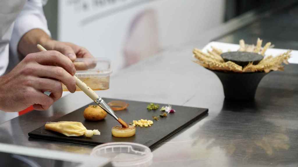 Una de las elaboraciones ganadoras del Concurso Nacional de Pinchos y Tapas 'Ciudad de Valladolid'