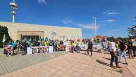 Protesta frente a la Consejería de Desarrollo Sostenible. Foto: CSIF.