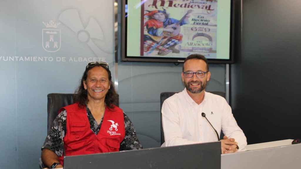 Pedro Buani y Carlos Calero durante la presentación.