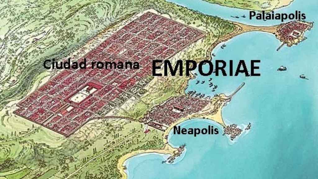 Emporiae. Mapa.