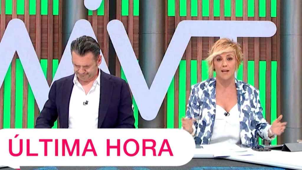 Iñaki López y Cristina Pardo en 'Más Vale Tarde'.