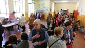 Imagen de un colegio electoral en unos comicios en Castilla y León