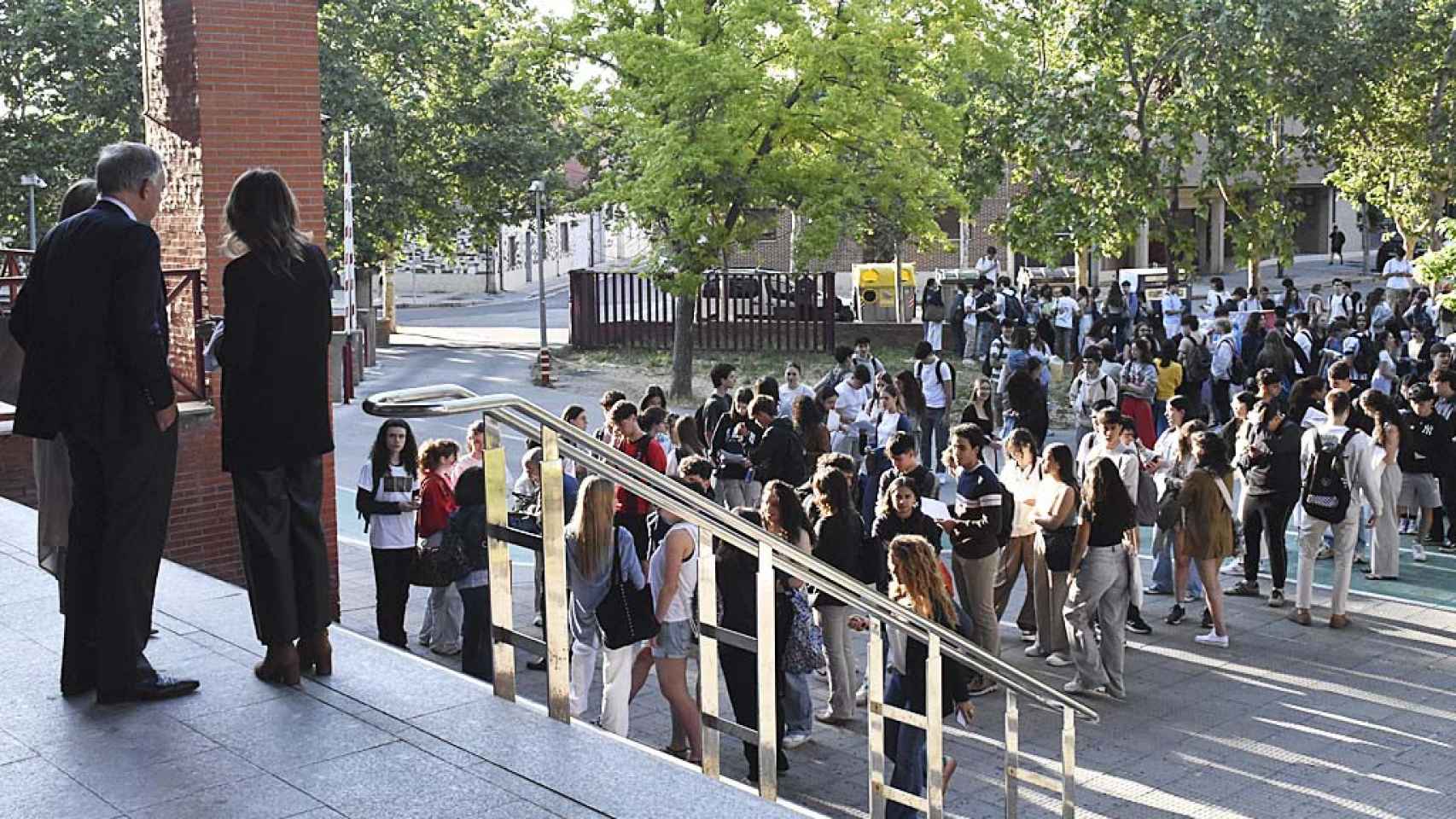 Colas antes del examen de la EBAU