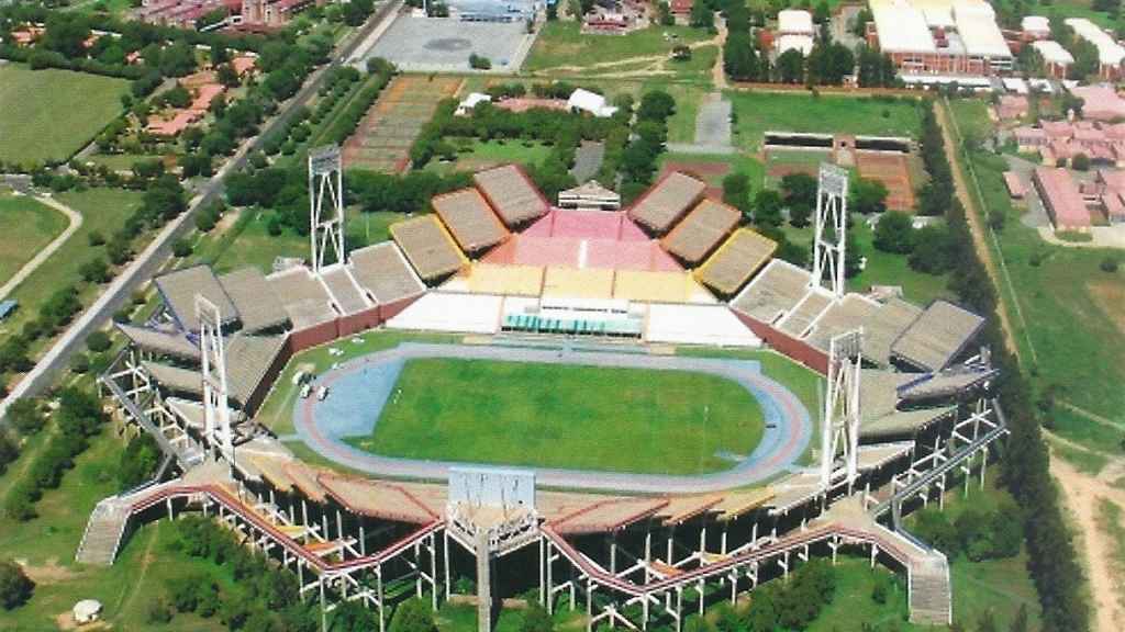 El diseño peculiar del Estadio de Mmabatho