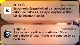 Alerta 'push' de El País.