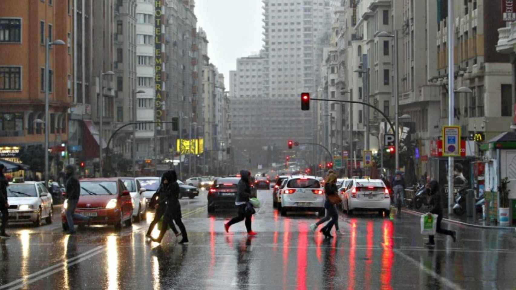 Lluvias en Madrid.