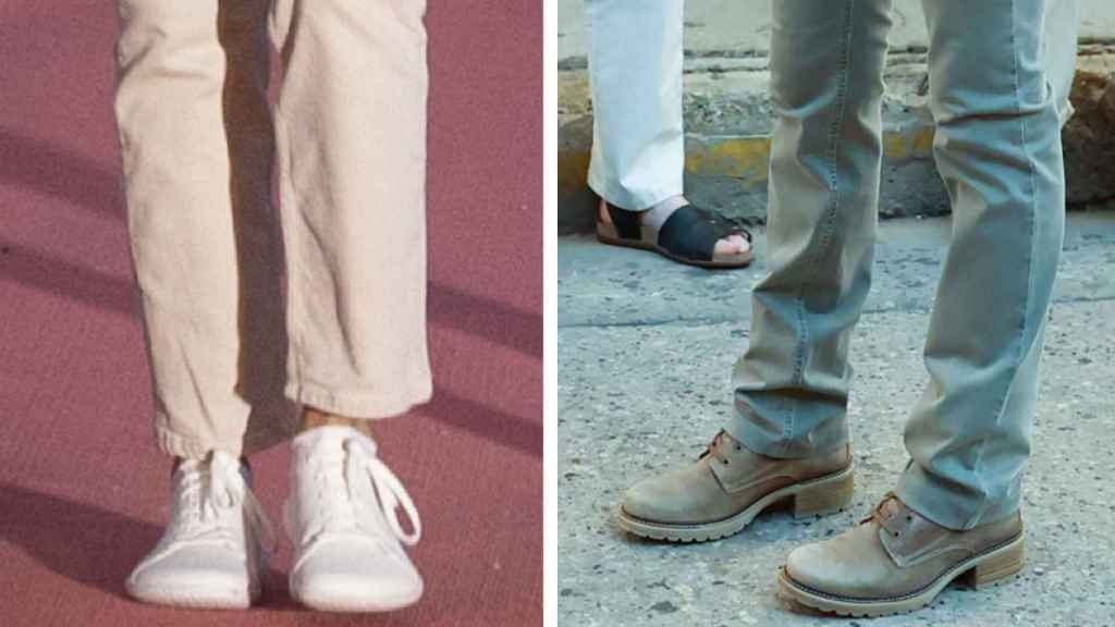 Letizia ha cambiado las botas por las zapatillas.