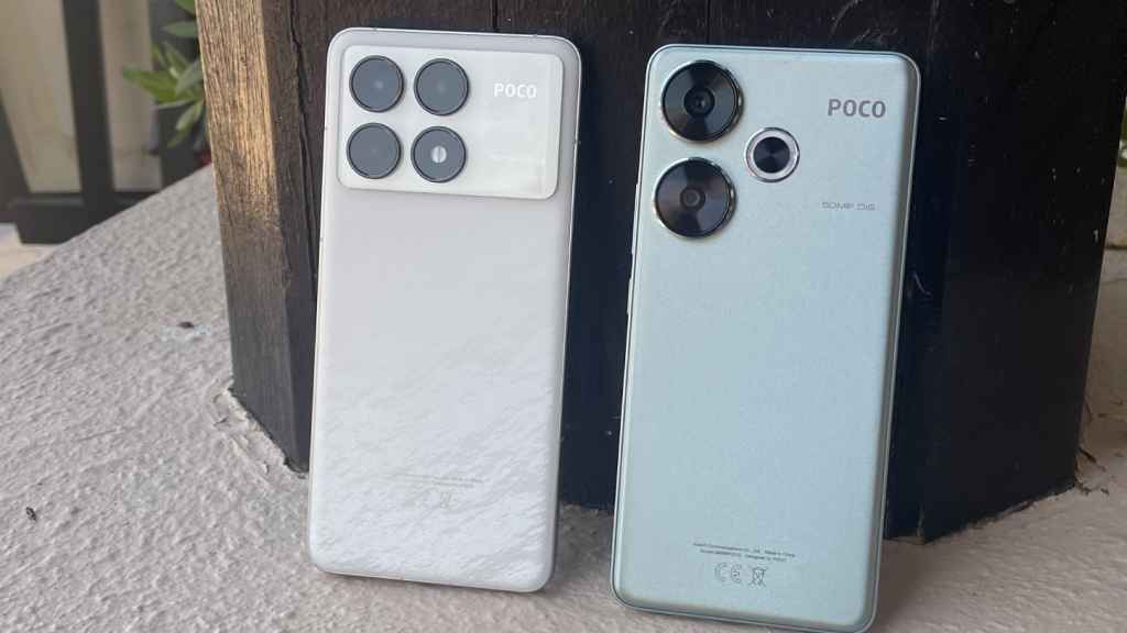 El POCO F6 (izqda) y el POCO F6 Pro (dcha).