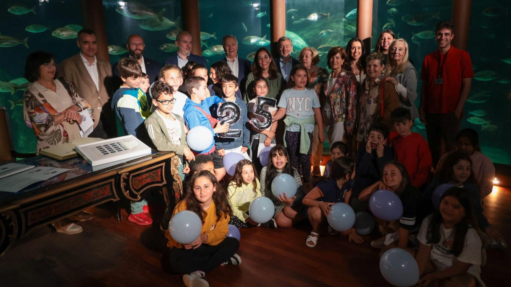 El Aquarium Finisterrae de A Coruña cumple 25 años con una exposición filatélica y sello propio