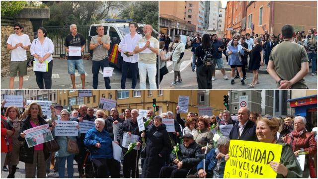 Concentraciones de protesta por vecinos de A Coruña