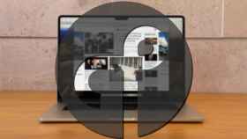 Fotomontaje con el logo de Thread y un MacBook Air M3.