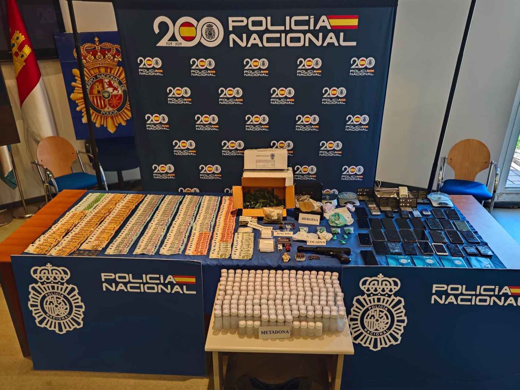 La Policia Nacional desmantela uno de los principales puntos negros de distribución de opiáceos en la comarca de Talavera de la Reina.