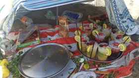 Imagen de los mojitos que se preparaban en la playa de Málaga.