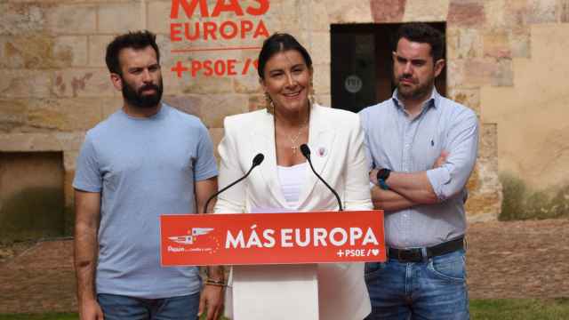 La secretaria de Organización del PSOE de Castilla y León, Ana Sánchez, durante su intervención en Zamora, este viernes