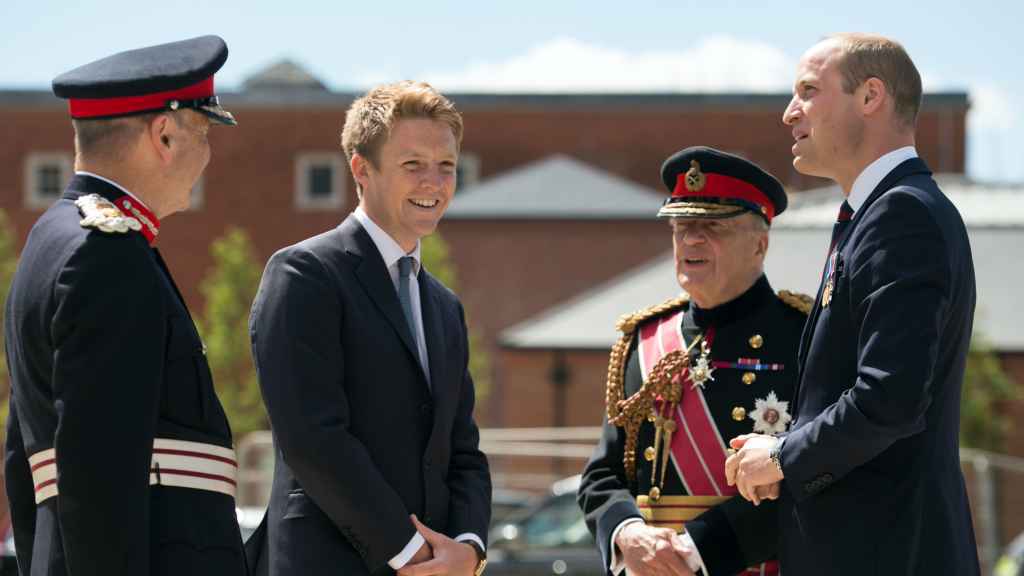 Hugh Grosvenor y el príncipe Guillermo en una imagen de archivo de 2018.