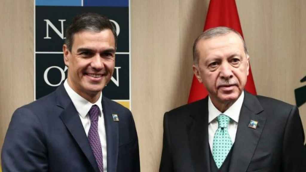 Pedro Sánchez con su homólogo turco Recep Tayyip Erdogan en 2023