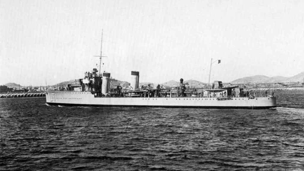 Destructor Lepanto cuyos torpedos hundieron al Baleares.