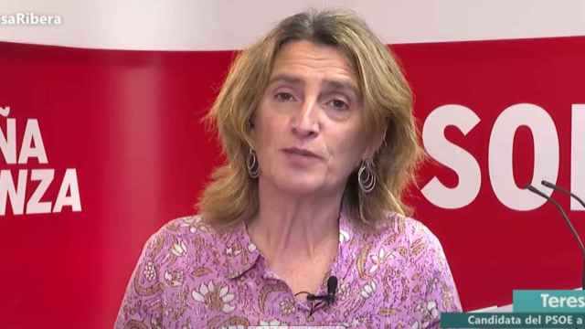 La vicepresidenta tercera y cabeza de lista del PSOE a las europeas, Teresa Ribera, este viernes en 'La Hora de la 1'.
