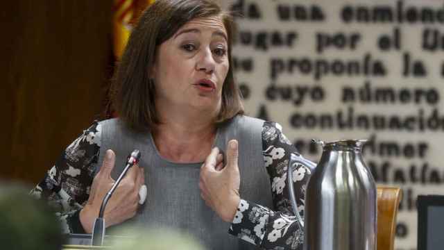 Francina Armengol, presidenta del Congreso y expresidenta de Baleares, este viernes en la comisión del 'caso Koldo' del Senado.