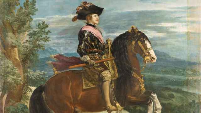 'Felipe IV, a caballo'. Hacia 1635. Diego Velázquez.