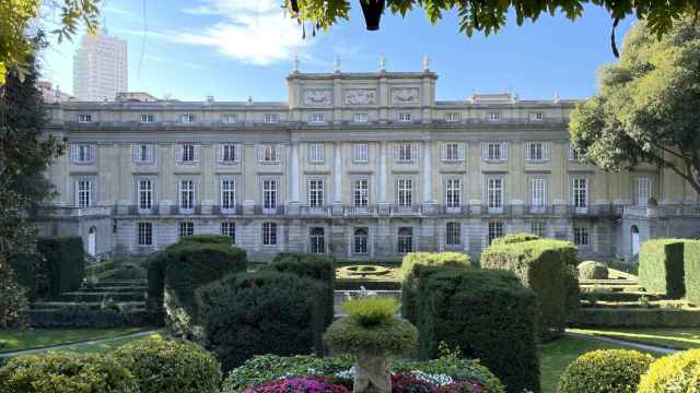 Los jardines del Palacio de Liria de Madrid.