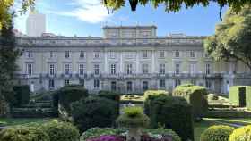 Los jardines del Palacio de Liria de Madrid.