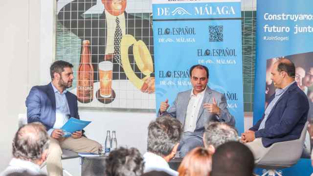 Albert Tort y Guillermo Gómez en el encuentro celebrado en Málaga.