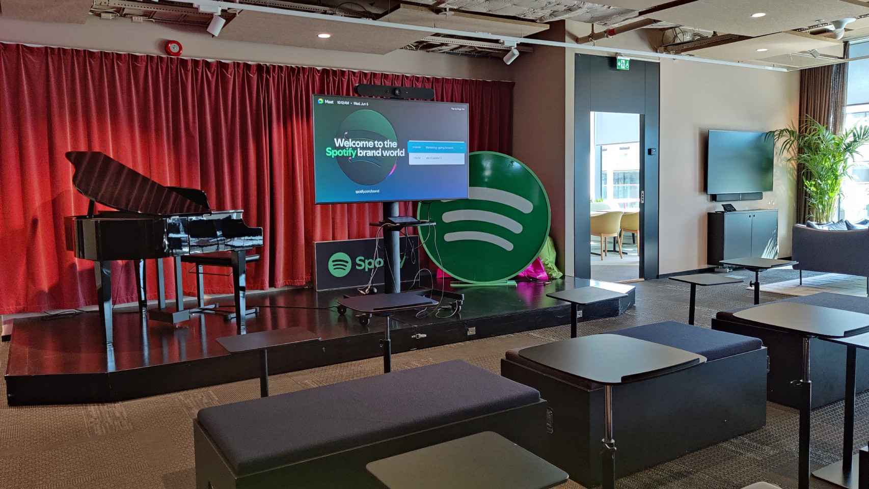 Una de las salas de la sede de Spotify en Estocolmo