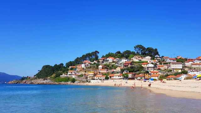 Una zona de playa en la provincia de Pontevedra.