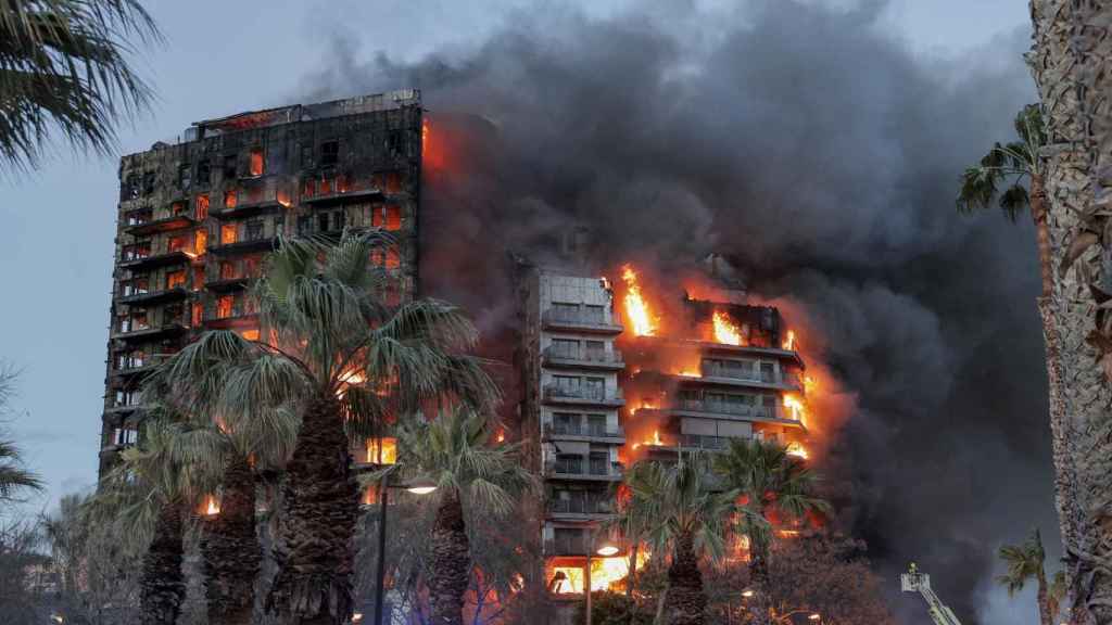 Incendio del edificio de Valencia en el que murieron diez personas.