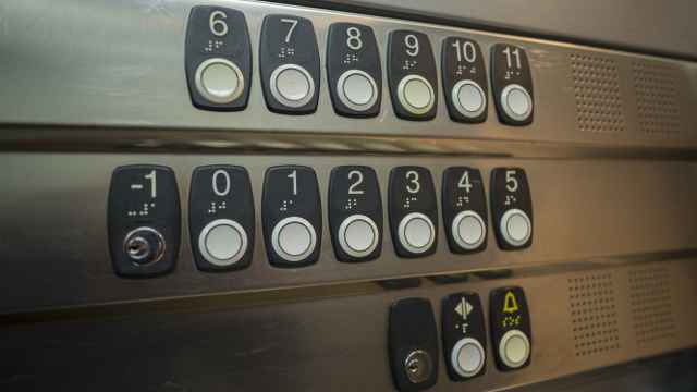 Los botones de un ascensor.