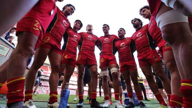 Imagen de los integrantes de la selección española de rugby 7