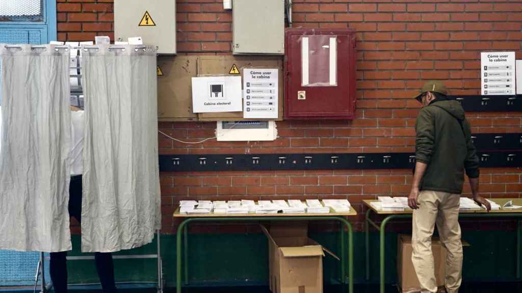 Imagen de un colegio electoral de Valladolid en estas elecciones europeas