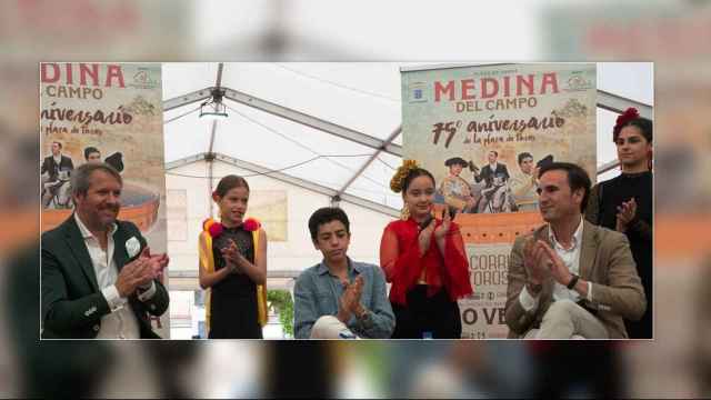 Un momento de la presentación de la Feria y de la corrida de toros en Medina del Campo