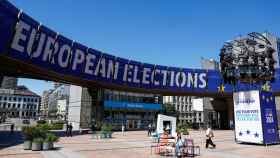 La sede del Parlamento Europeo, este domingo soleado en Bruselas