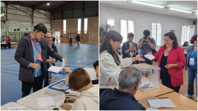 El candidato socialista Nicolás González Casares y la nacionalista Ana Miranda