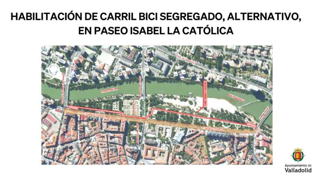 Plano de las obras del nuevo carril bici