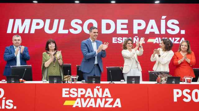 Pedro Sánchez este lunes durante una reunión de la Comisión Ejecutiva Federal del PSOE.