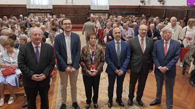 El II Encuentro Iberoamericano de Alumni-Usal  en el Paraninfo de la Univesidad de Salamanca