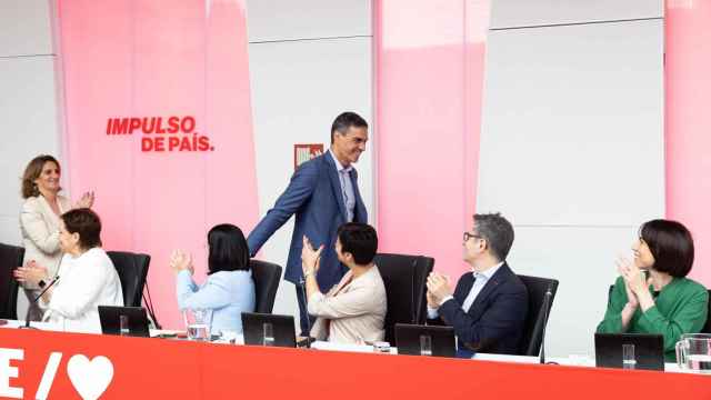 El presidente del Gobierno, Pedro Sánchez, a su llegada a una reunión de la Comisión Ejecutiva Federal del PSOE.