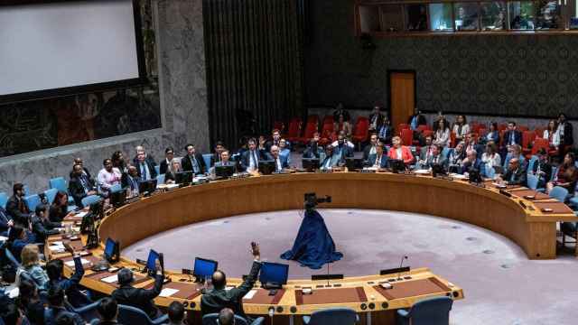 El Consejo de Seguridad de la ONU durante una votación.