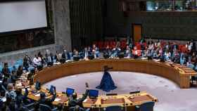 El Consejo de Seguridad de la ONU durante una votación.