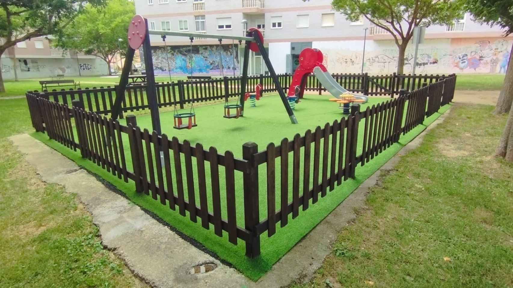 Parque infantil en Zamora